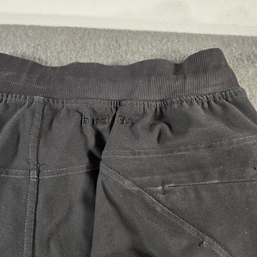 Birddogs Joggers Mens Large Black Linerless Drawstring‎ Cuffs Performance Golf